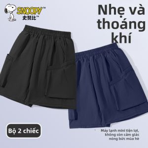 Snoopy | Quần Shorts Nam Thông Gió Nhẹ Chống Bụi