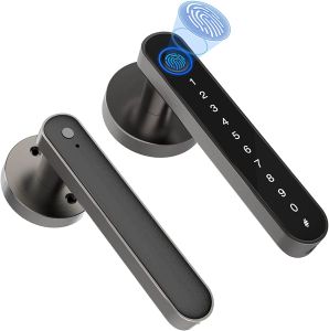 TUYA door knob fingerprint Smart Door Lock Electronic Digital Password Handle Lock keys Unlock