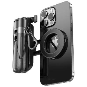 P15Mini C-Magnetic Phone Handle Tripod Pocket Selfie Stick Wireless Remote Control Magnetic Tripod Mini Selfie Stick Travel Portable Device Suitable for Apple and Android