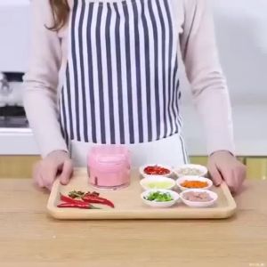 Blender Tarik Tangan Manual Mini Chopper Gilingan Bawang Pencacah Penghancur Gilingan Daging