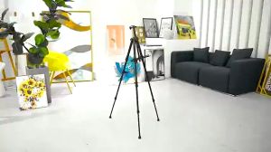 1.6 M Art Painting Display Easel Stand - Portable Adjustable Metal Tripod Artist Easel with Bag