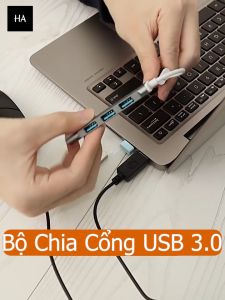 Hub Type C Hub USB Chia Cổng USB 4 Cổng 3.0 Cho Laptop Máy Tính