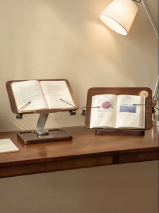 NORDIC MORE | Rotating Adjustable Book & Tablet Stand Walnut