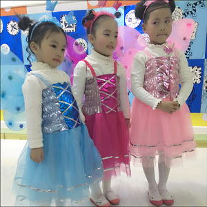 Childrens Day Performance Costume Butterfly Wings Magic Wand Props Girls Dance Chorus Performance Outfit Polyester Fiber