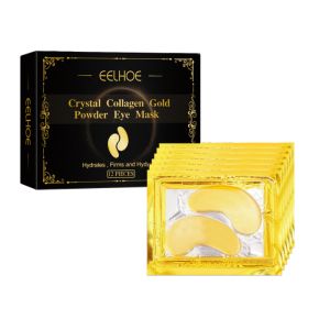 Eelhoe Gold Collagen Crystal Eye Mask Anti Wrinkle Eye Patches Moisturizing Nourishing Anti Aging Eyes Care Smoothing Reduce Fine Lines Eye Mask Eye Skin Care (12pcs/box)