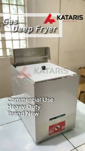 10Liter Gas Deep Fryer Heavy Duty Fully Stainless for Commercial Use