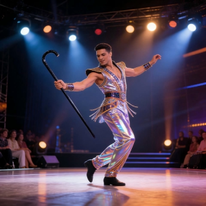 70CM Jazz Dance Cane Children Jazz Belly Dance Cane Props Party School Show Dance Cane For Children