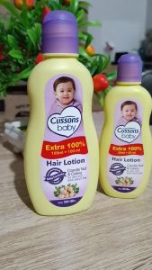 Cussons Baby Hair Lotion Candle & Nut Celery 35ml+15ml - Menghitamkan Menebalkan Rambut Bayi Nahisa1