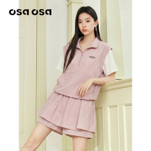 OSA | Sporty Casual Womens Set Dress Summer New Design Short Sleeve Top and Skirted Shorts