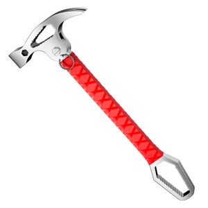 Multi-Functional Sheep Horn Connected Hammer Universal Wrench Pry Bar Nail Lifting Woodworking Hammer Folding Sheep Horn Hammer