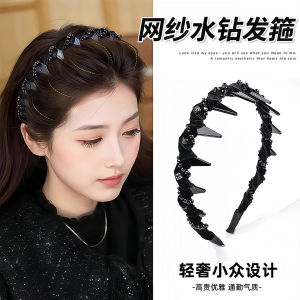 Parisian Queen Style Hairband Womens 2025 New Daily Outdoor Wear Fluffy High Hairline Headband Fashionable Hair Accessory