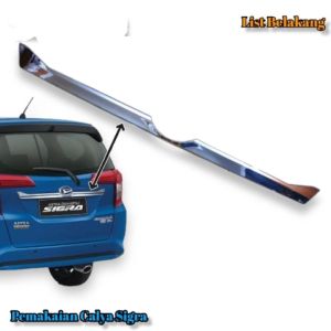 Lis trunklid sigra Lis belakang sigra pintu bagasi original chrome