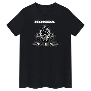 Honda | Honda Mens and Womens T-shirt Summer New Cotton Tee Honda VTX Logo Short-sleeved Spring Autumn Y2k Motorcycle Cycling Top