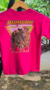 Kaos Anak Umur 1-13 Tahun Peternak Sapi Juragan Lembu Lengan Panjang