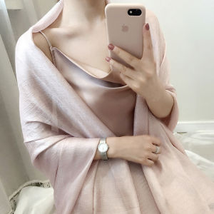 Spring Autumn Lightweight Womens Silk Scarf Cheongsam Sunshade Shawl Outerwear Fashionable Mom Summer Stylish Accessory