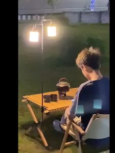 (ร้านไทย)สีขาวอบอุ่นโคมไฟโคมไฟแคมป์ปิ้ง ไฟ led ปรับความสว่างได้ ไฟตั้งแคมป์ตะเกียง โคมไฟข้างเตียง 20ชั่วโมง