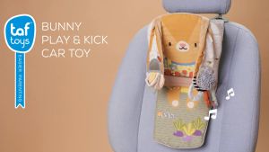 GM Kids (ของแท้แบรนด์ยุโรป) ของเล่นในรถ หนังสือผ้า Bunny In Car Activity Taf Toys เขย่ามือ TF0009