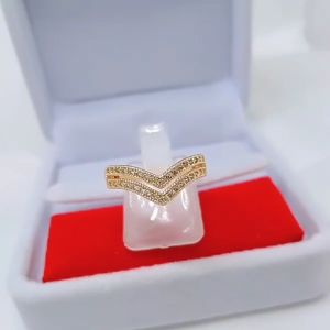 Cincin Vuji Wanita Aksesoris Fashion Awet Tahan Lama Anti Karat Cocok Untuk Harian G8-7A