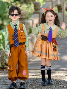 SHABAOSHI | Nick Fox Long Sleeve Dress Set Costume