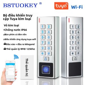 Tuya Wifi Thông Minh Khóa Vân Tay Mở 10-24V Điều Khiển Truy Cập Điện Tử Với Bàn Phím Kỹ Thuật Số Chống Nước Bàn Phím Cho An Ninh Gia Đình
