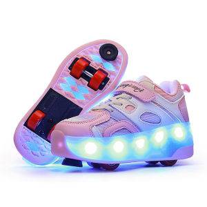 LIWAN | Invisible Four Wheeled Retractable Brake Roller Skates