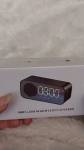 Speaker Bluetooth Jam Alarm Clock Digital LED Display With FM Radio