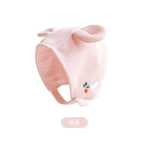 INS Baby Hat Autumn and Winter Cute Super Cute Newborn Baby Boy and Girl Earflaps Head-Wrapping Heattech Rabbit Style Spring