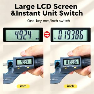 0-25mm Electronic Digital Micrometer With 0.001mm Ultra High Resolution Precision Caliper Tool For Machining Measurement