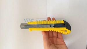 16cm Retractable Utility Knife Yellow Selft-Locking Design Multifunction Knives