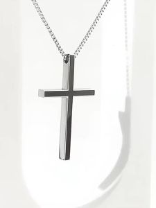 SHISHANGMEIDI | Black White Cross Necklace Fashion Accessory