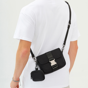 BAGB047 กระเป๋า END&START 2 in 1 คุ้มค่าเกินต้าน กระเป๋าสะพายข้างแถมกระเป๋าใบเล็กแมทช์ลุคไหนก็ปัง