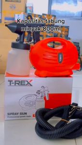 Spray Gun Elektrik Multifungsi T-REX - Semprotan Cat Profesional Warna Perak/Hitam
