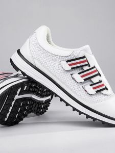 Worry Nisk ฤดูร้อนถักรองเท้ากอล์ฟระบายอากาศลื่นพิเศษอุปกรณ์กอล์ฟคู่กีฬารองเท้าสําหรับวัยรุ่น