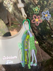 sebelum gila series🫧 || charm bag || gantungan kunci || keychain || carabiner || charm bag macrame || ready stock || real pict ||