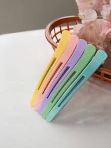 Pure Color Seamless Hair Clips Side Bangs Duckbill Hair Accessories Womens Fashionable Hairpins 2024 New Style Girl Friend