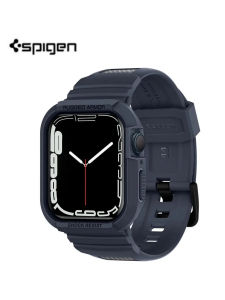 Integrated Case + Strap for Apple Watch Series 9 8 7 6 5 4 SE Band Rugged Pro watch band size 45mm 41 49mm for iWatch Series 6 Strap