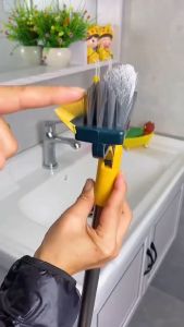 Cleaning Floor Brush 3 in 1 Long Handle Removable Floor Scrub Brush Fit for Windows Crevice Brush