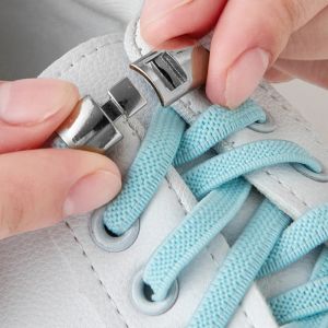 1 Đôi Dây Giày Lười Dây Giày Không Buộc Dây Khóa Rút/Dây Buộc Vải Dệt Nhanh Bản Rộng Co Giãn Cho Trẻ Em Người Lớn