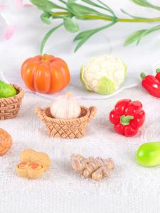 Miniature Realistic Simulation Vegetable Dollhouse Decoration DIY Landscape Resin Craft Living Room Decorative Accessories