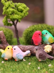 Mini Artificial Bird Resin Crafts Handmade DIY Landscaping Accessories Micro Landscape Gardening Bonsai Decoration Ornaments