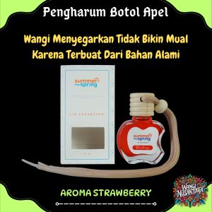 Pewangi Mobil Gantung Wangi Strawberry Segar Alami