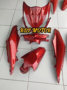 cover body full halus Honda beat fi merah candy tahun 2013-2014-2015