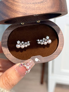 Pianist | Light Luxury Earrings Pink Pearl Refined Aesthetic