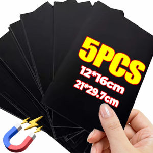 Dozoey 5/1x แม่เหล็กติดกาวในตัวสติกเกอร์แม่เหล็กสี่เหลี่ยมขนาดใหญ่เทปแผ่นแม่เหล็กไวท์บอร์ดสำหรับสำนักงานตู้เย็นแผ่นแม่เหล็กแบบยืดหยุ่น