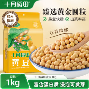 ถั่วเหลืองสีเหลืองภาคตะวันออกเฉียงเหนือ ข้าวโพดเดือนตุลาคม 1 กก สามารถใช้ทำนมถั่วเหลือง บรรจุภัณฑ์สุญญากาศ ธัญพืช ถั่วแห้ง