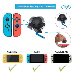 2PCS Joystick Replacement for Nintendo Switch & NS OLED Joycon Controller 3D Analog ThumbStick Repair Parts Tool Kit Accessories