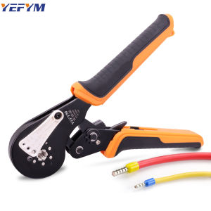 Dụng Cụ Uốn Dây Điện YE 16-6S 0.5-16mm² 20-5AWG Kìm Mini Đầu Cos Ống Kèm Giá Đỡ Đầu Cos Thép Carbon