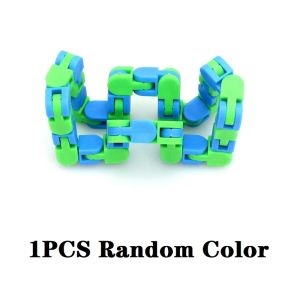 1/5Pcs Fidget Toys Bicycle Chain Track  Wacky Tracks 24 Knot Fluid Bracelet Rotate Chain Anti Stress Toy Sensory Figet Toys