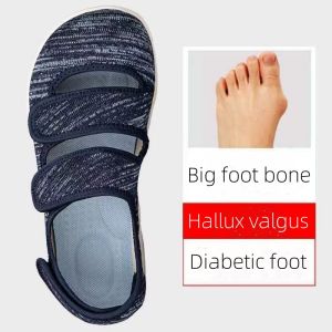 RUCHI รองเท้าแตะโรคเบาหวานผู้หญิงผู้ชายปรับได้รองเท้ากว้างพิเศษเท้าบวมเบาหวานอาการบวมน้ำรองเท้าผู้สูงอายุในร่มกลางแจ้ง