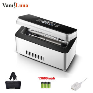 13600Mah Miniตู้เย็นอินซูลินกล่องยาDispensing 0-18 องศาตู้เย็นชาร์จUSB Refrigerated Incubator